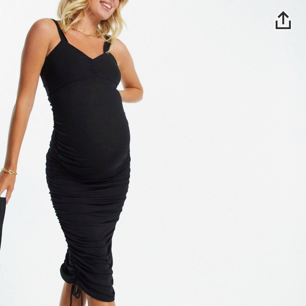 Super cute and comfy black maternity dress size 8